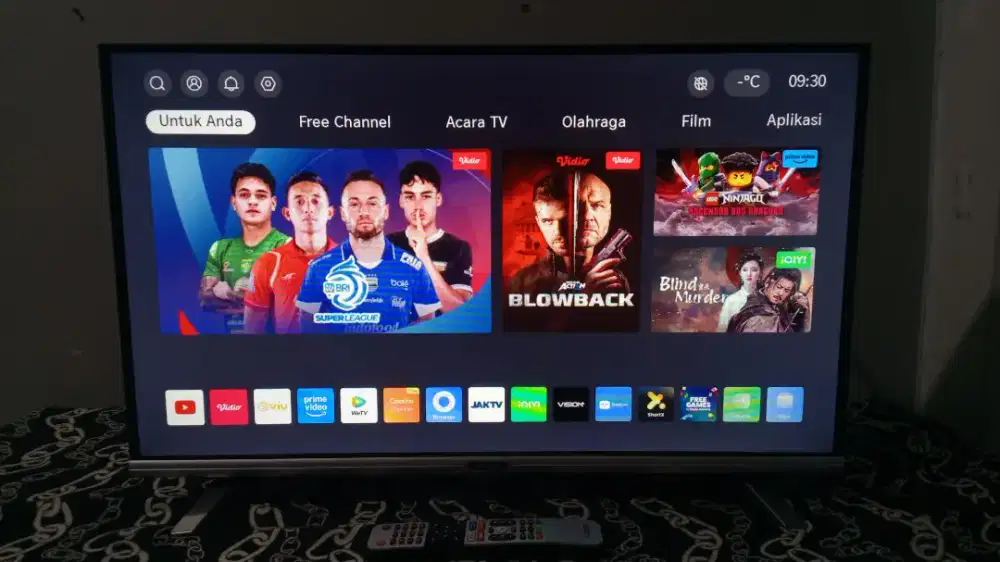 Tv led coocaa smart digital 32inchi likenew