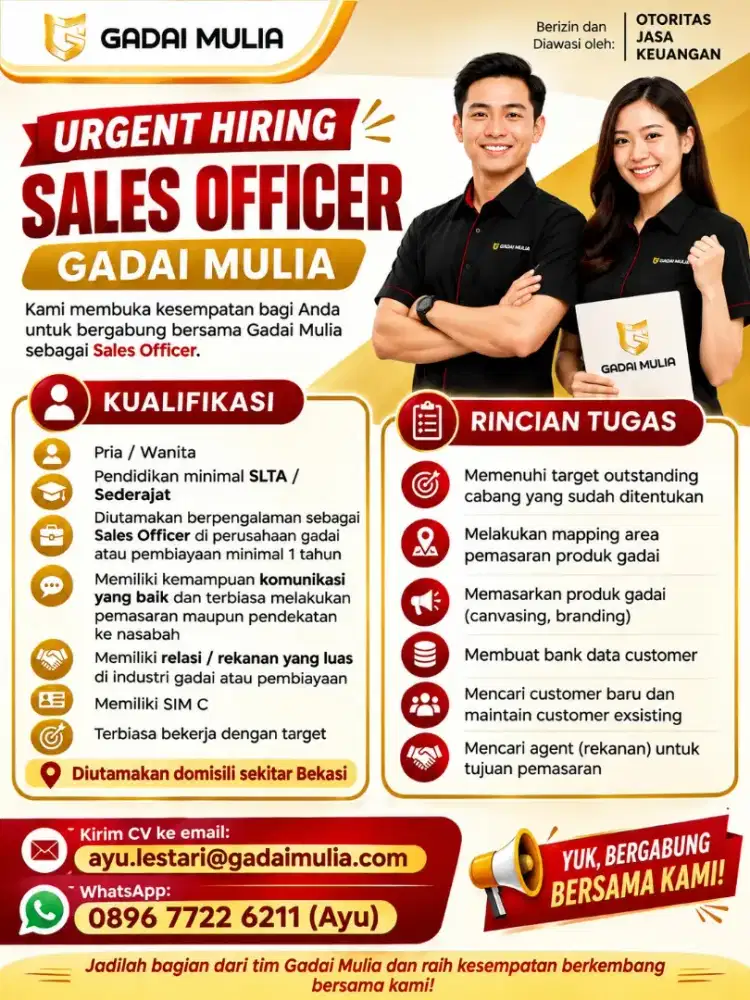 Lowongan kerja (Urgent Hiring)