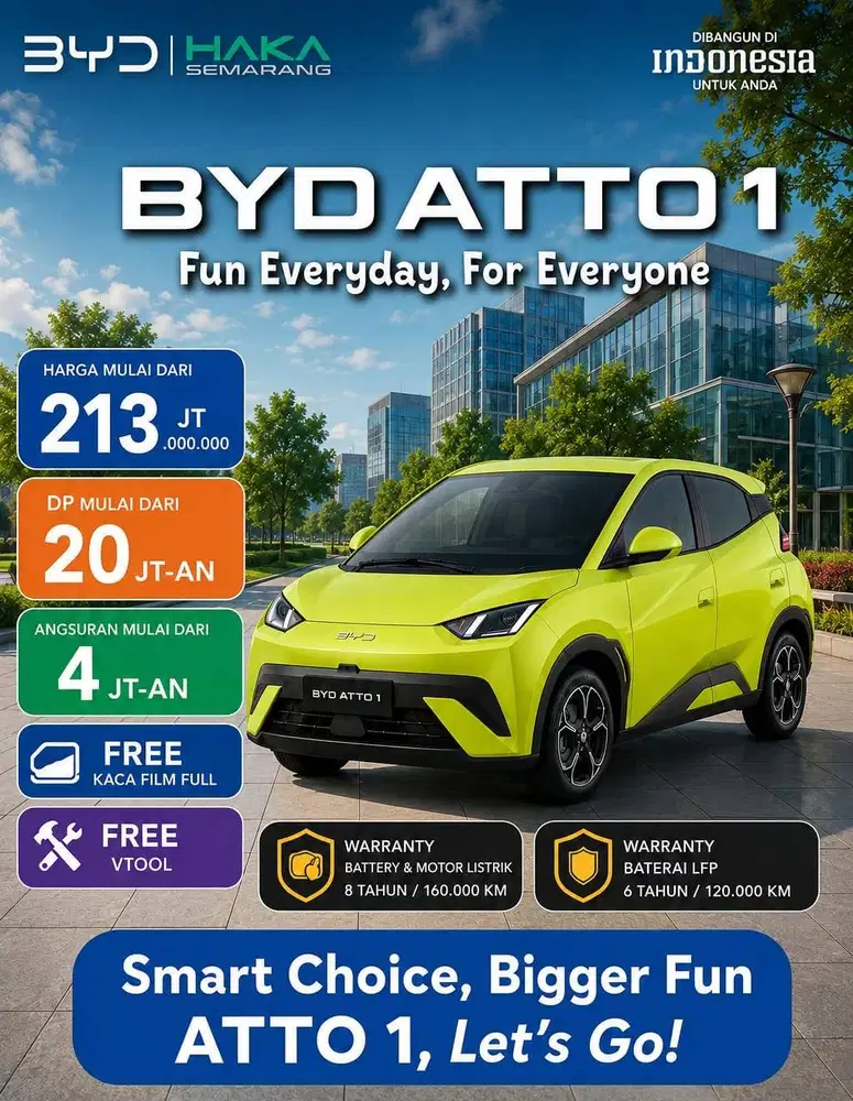 PROMO BYD ATTO 1 DP 20 JUTA
