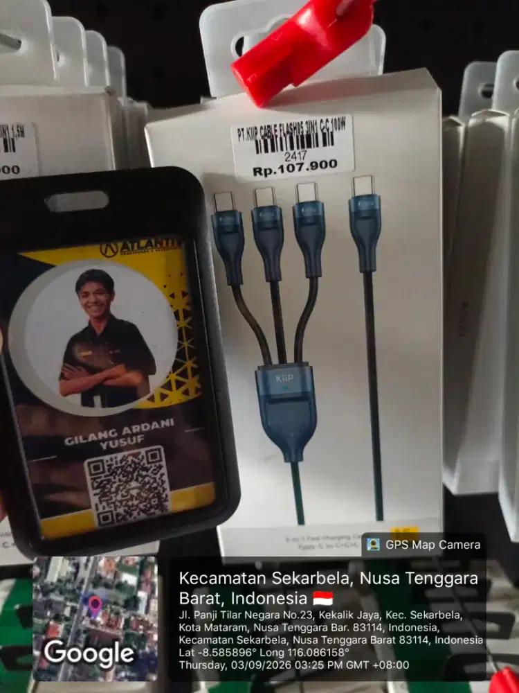 KIIP CABLE FLASH05 3IN1 C-C 100W