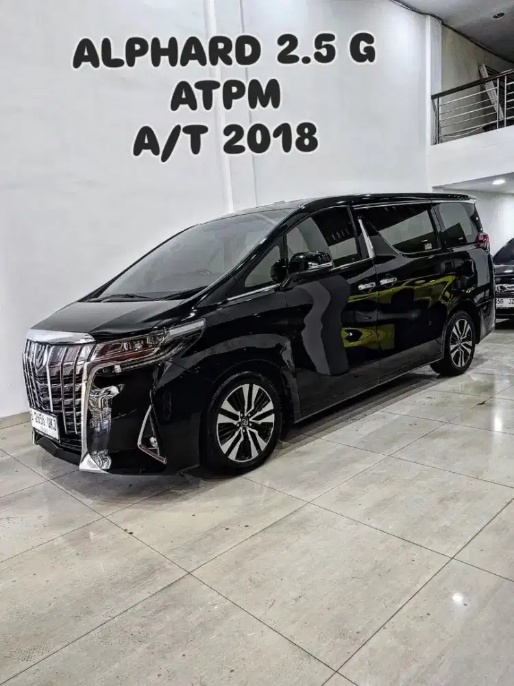 WAJIB BELI‼️ ALPHARD 2.5 G ATPM A/T 2018 / 2019 toyota hitam vellfire
