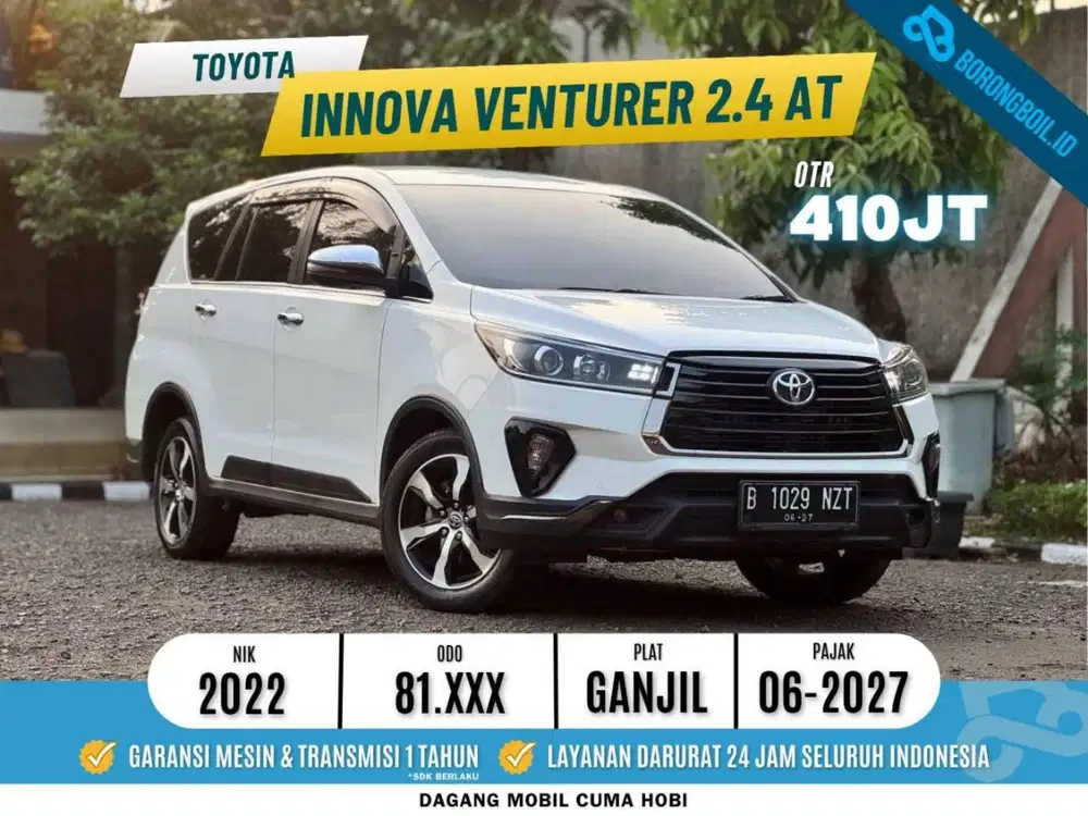 TERMURAHH TOYOTA INNOVA VENTURER 2.4 AT 2022 PUTIH