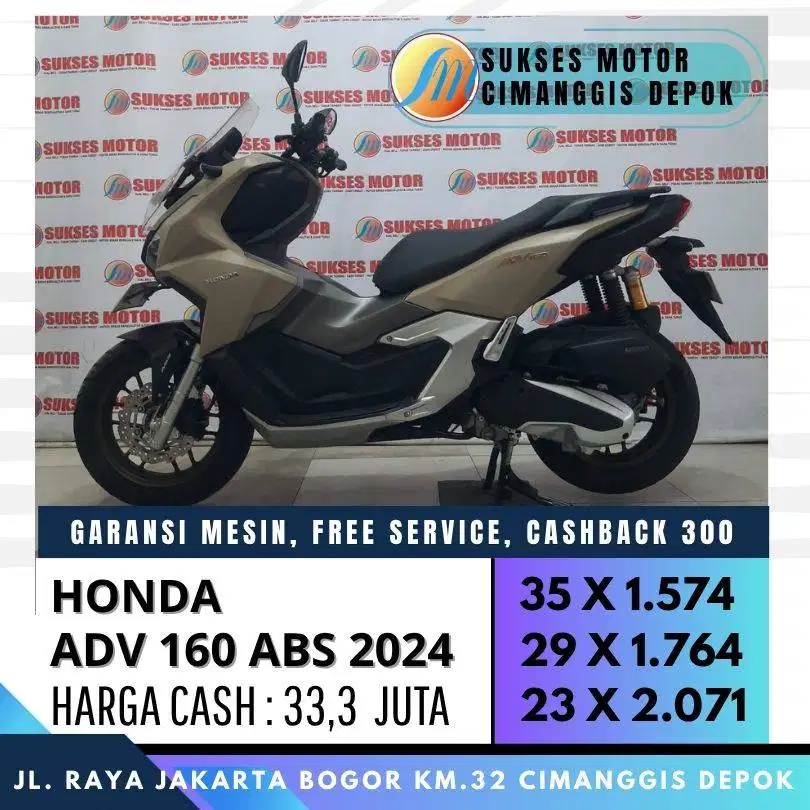 HONDA ADV 160 ABS 2024 PROMO KREDIT CASHBACK 300 SYARAT KTP KK