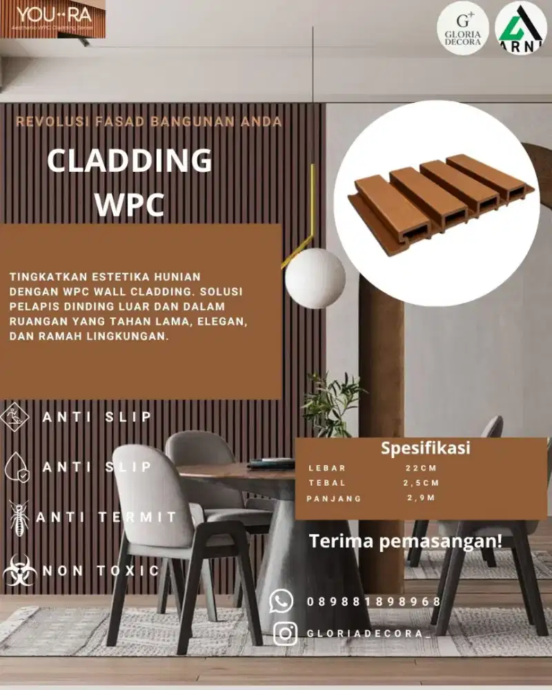 WPC Wall Cladding / Wall Panel Kayu Estetik