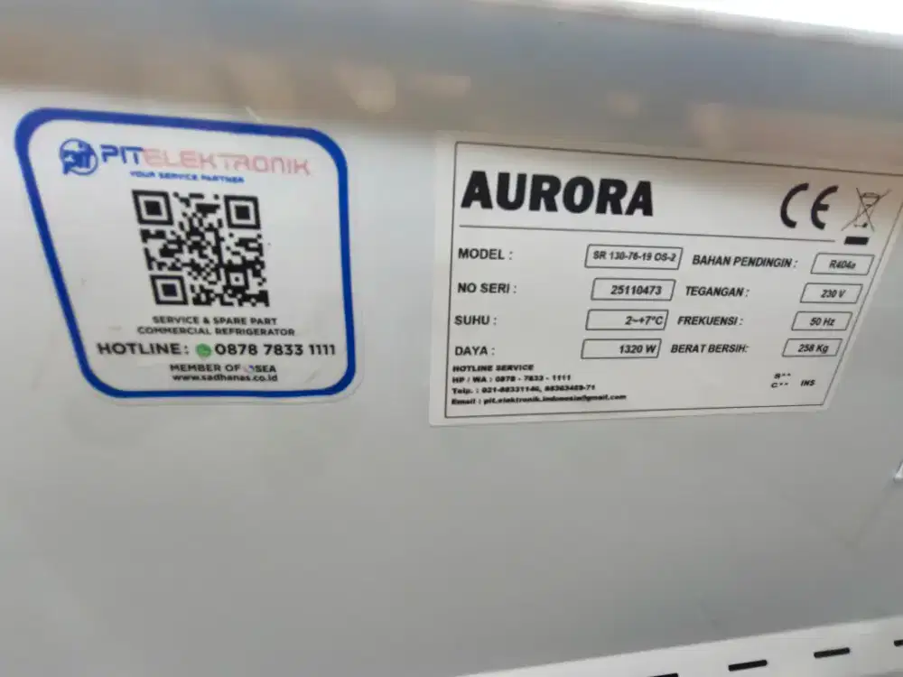 Showcase chiller minimarket Aurora
