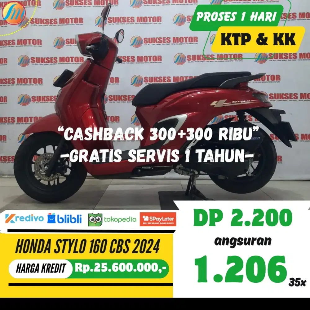 DP 2,2JUTA HONDA STYLO 160 CBS 2024 ANGSURAN SANGAT TERJANGKAU