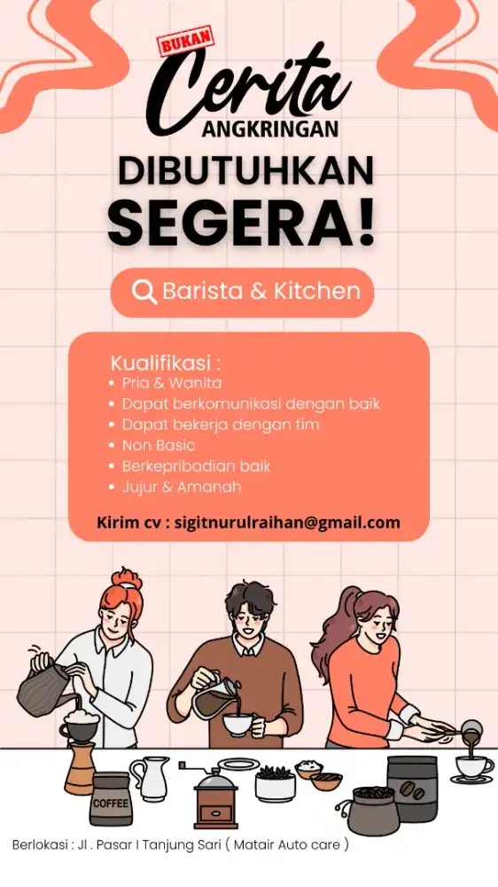 LOWONGAN KERJA UNTUK KITCHEN DI ANGKRINGAN