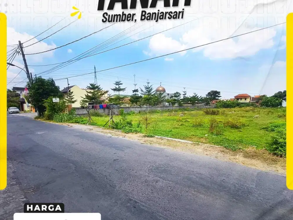 Tanah Strategis 2402 m2 Pleret Sumber Solo