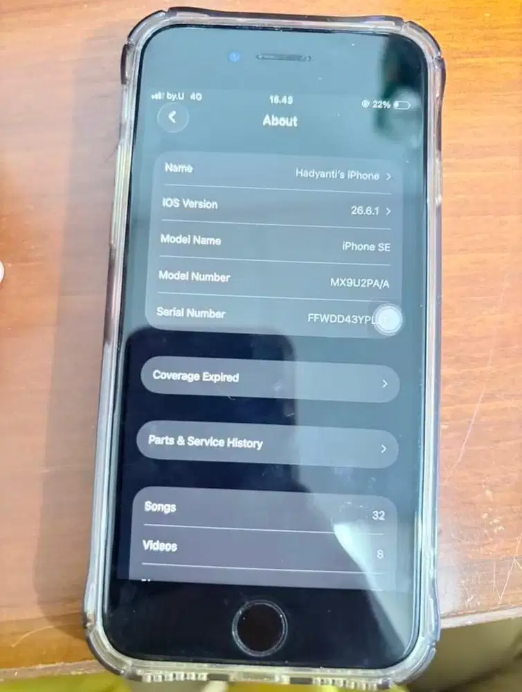 iphone se 2020 64gb ibox minus sidik jari, batre 69%, kel. hp, dus usb