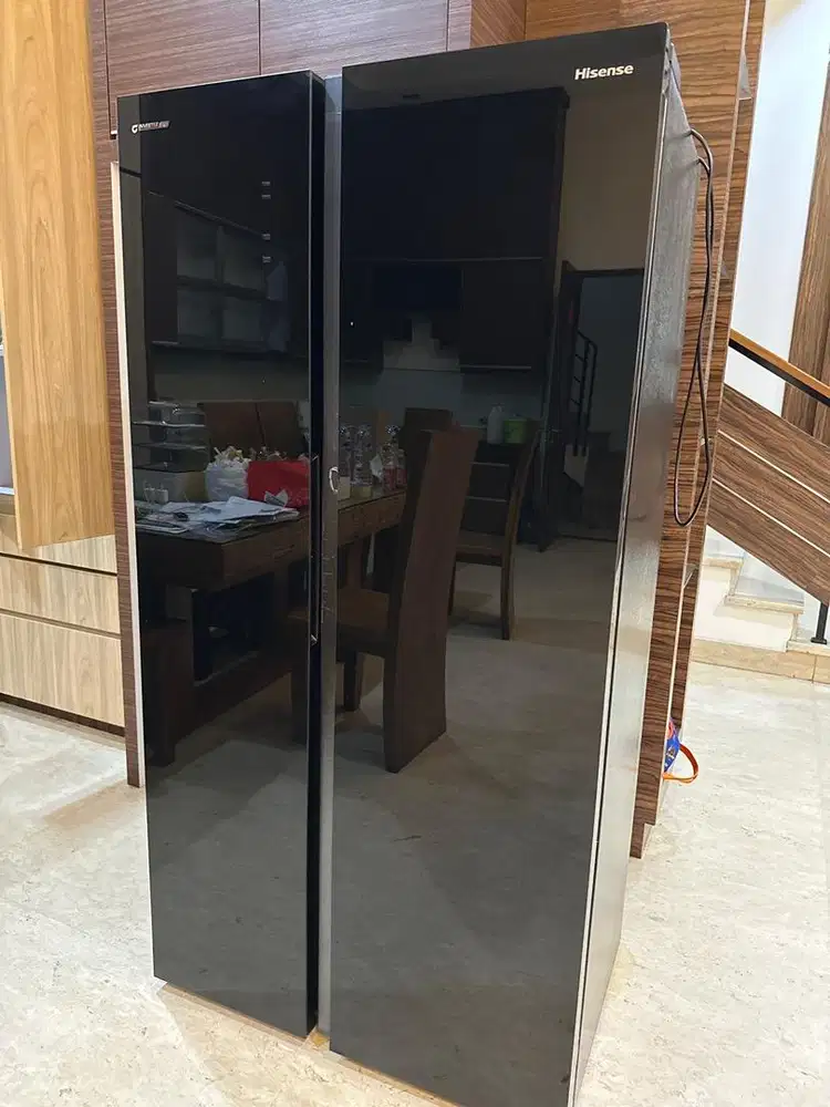 Dijual kulkas Hisense Inverter Prob2 Pintu Warna Hitam