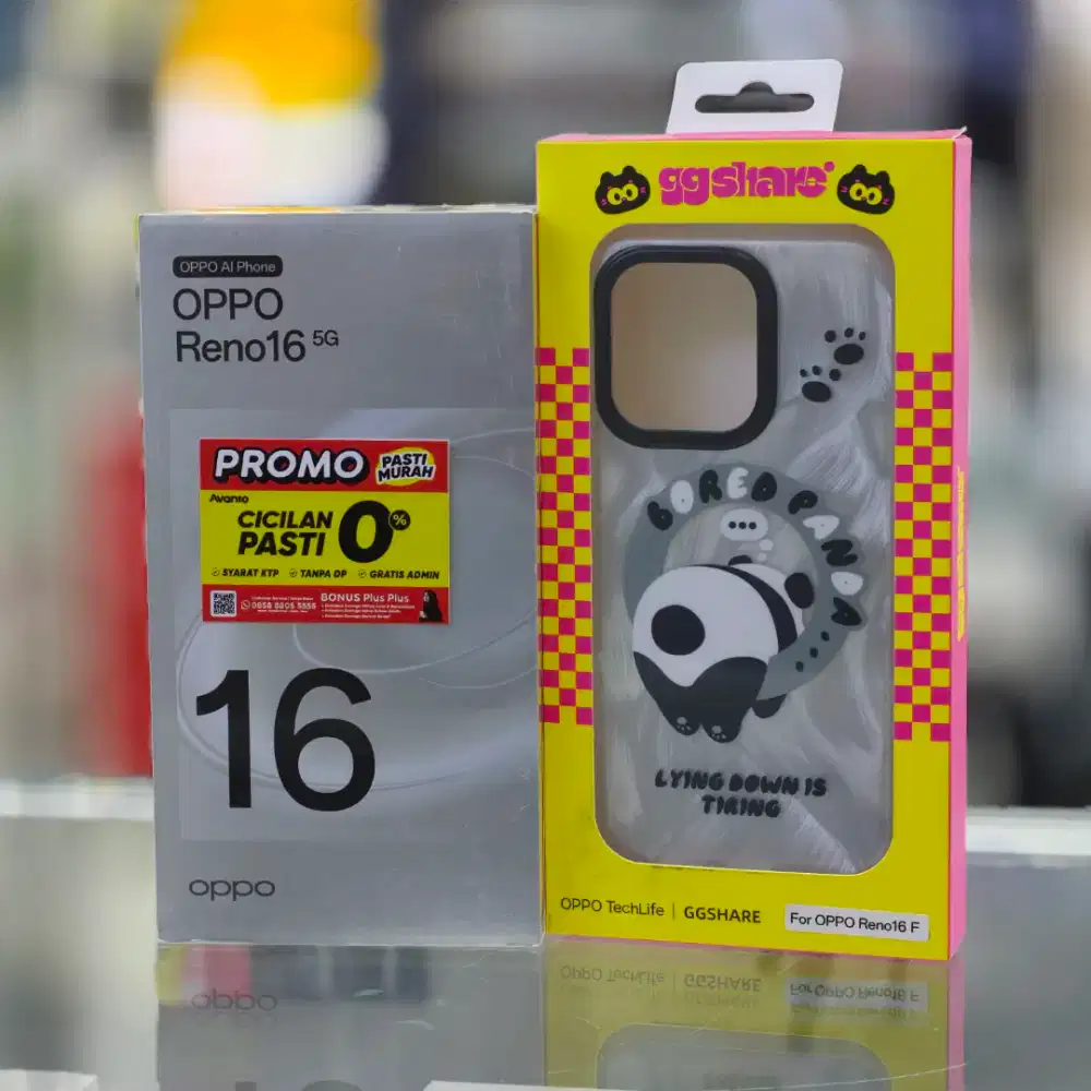OPPO RENO 16 FREE SILIKON LUCU, DAN FREE ACCESORIES BEBAS PILIH
