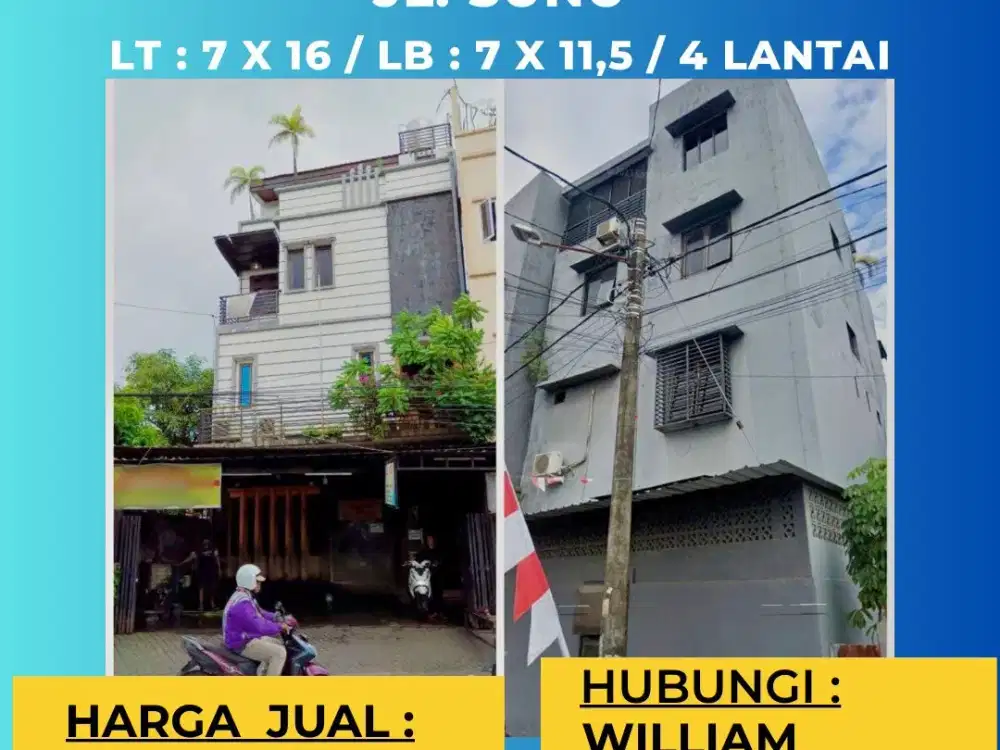 JUAL RUKO STRATEGIS JL SUNU MAKASSAR