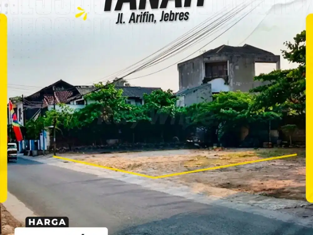 Tanah strategis 300m2 di Jalan Arifin, Kepatihan, Jebres, Solo