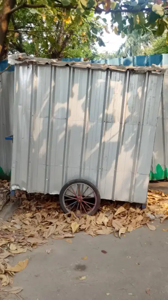 Gerobak kontainer Seng alkan