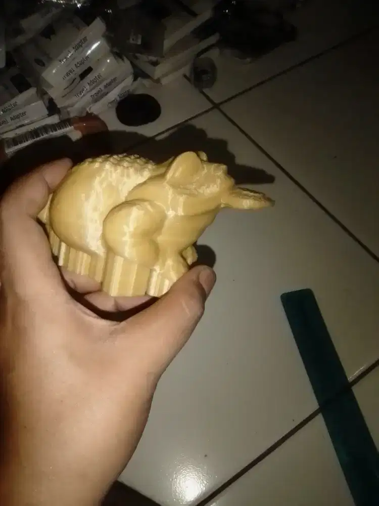 Patung kodok gigi koin jumbo