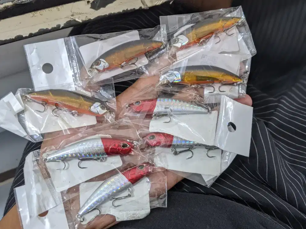 Minnow lure Umpan pancing casting Murah
