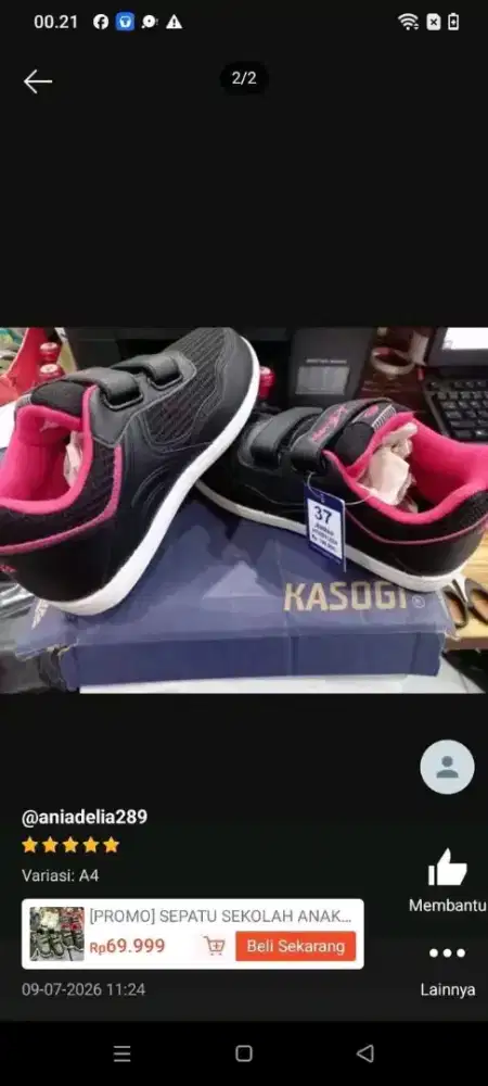 Sepatu Kasogi 37