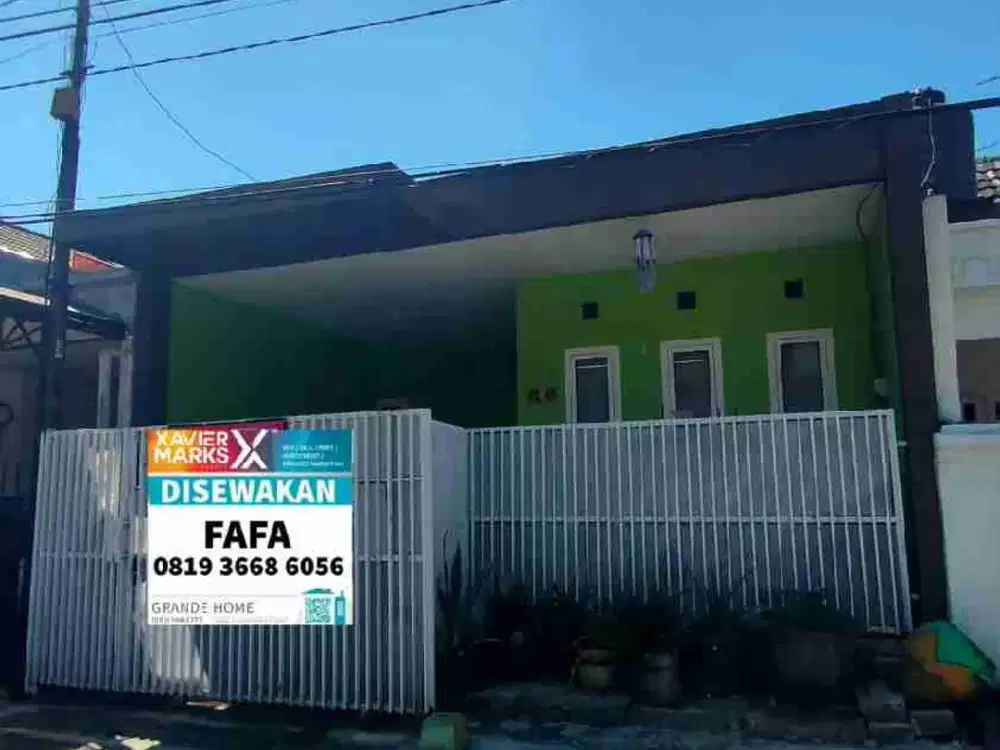 Disewakan rumah siap huni di gunungsari indah