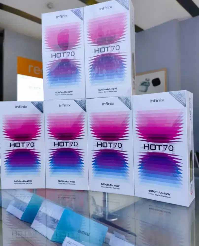 INFINIX HOT 70 BARU. KREDIT TANPA APLIKASI TANPA BI CHECKING.