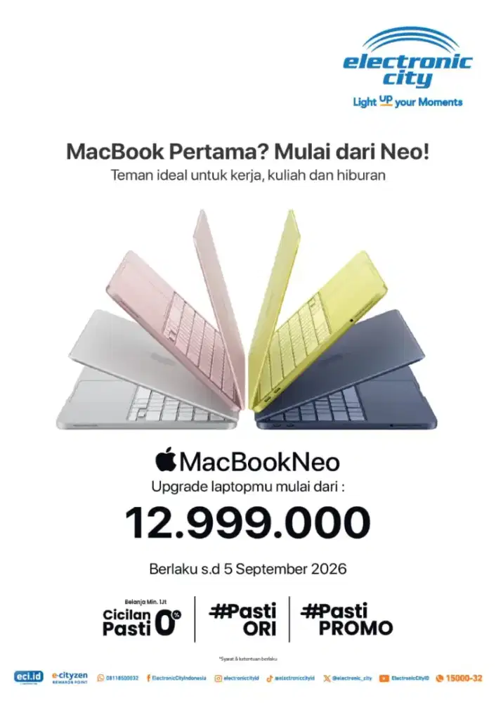 Macbook Neo 13 8/256GB Garansi Resmi Apple