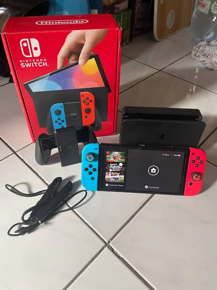 Nintendo Switch OLED OFW Kondisi APIK