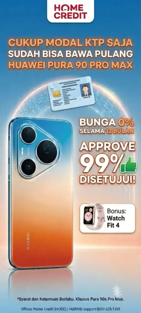 Cicilan Huawei pura 90s