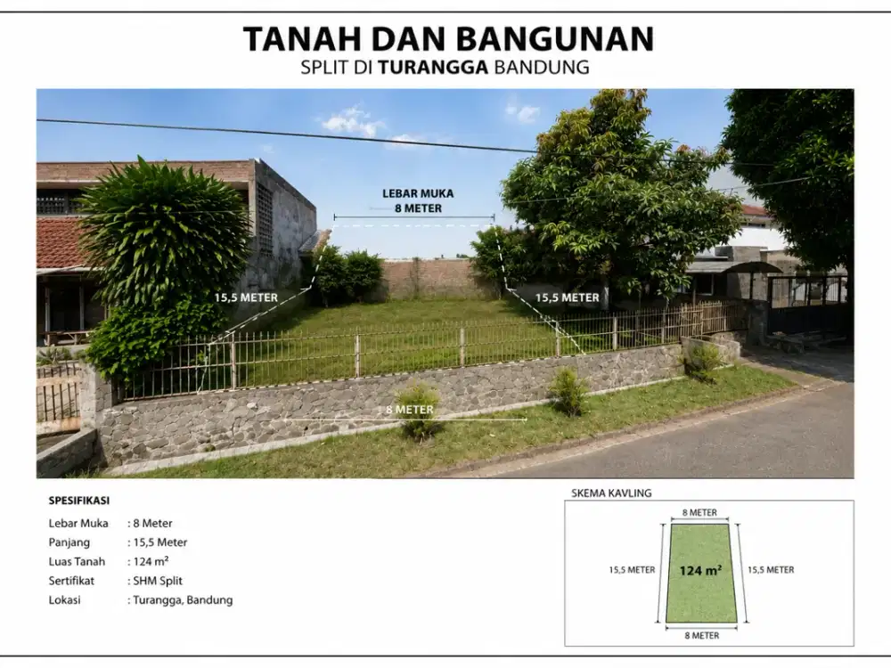 Tanah Kavling Siap Bangun di Turangga Bandung