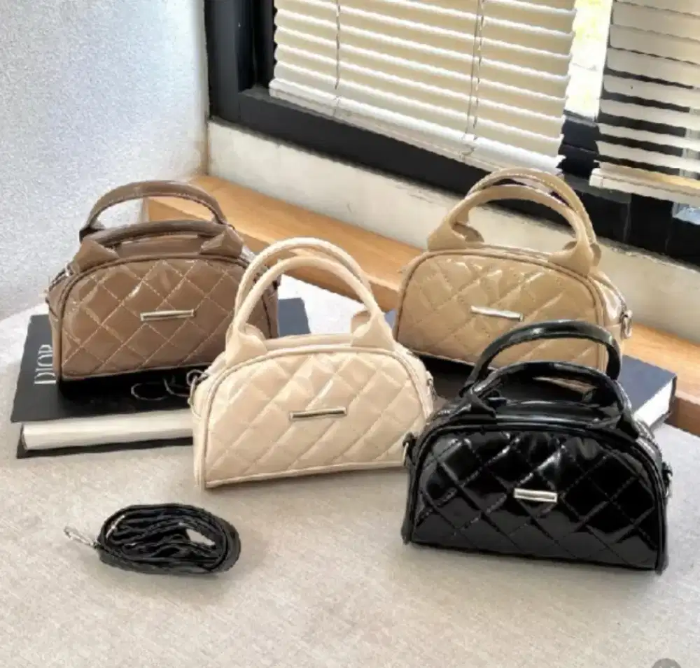Tas cantik bahan leather glossy