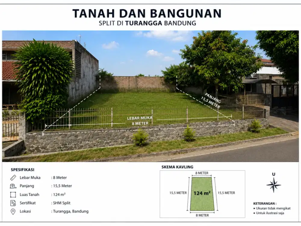 Rumah Tanah Kavling Turangga Bandung