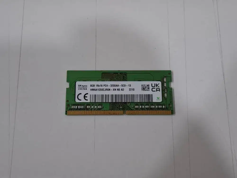 RAM Laptop SK hynix 8GB DDR4 3200MHz PC4-3200AA 1Rx16 SO-DIMM Original