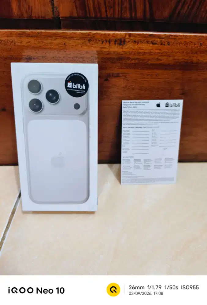 BARU 100% | Iphone 17 Pro 256GB Silver | Garansi Resmi Special Blibli