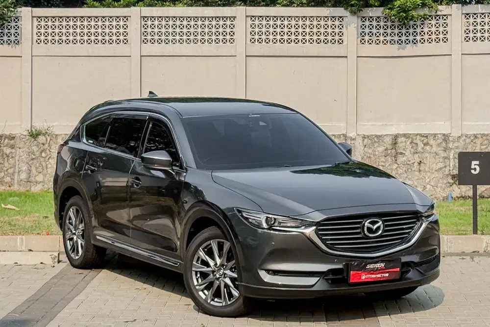 Mazda CX8 CX-8 Elite 2.5 Skyactiv AT Matic 2021 Abu Abu Tua Metalik