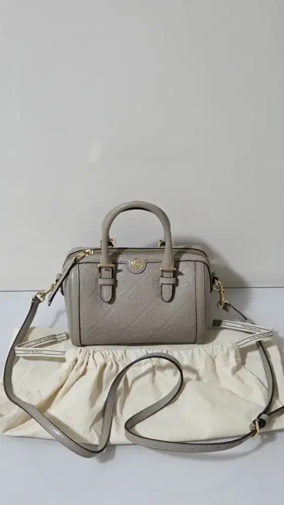 T Monogram Leather Petite