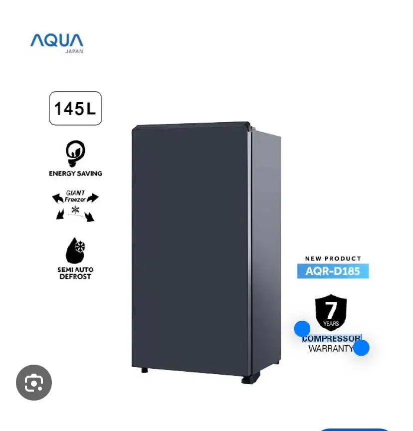 Kulkas AQUA AQR-D185(MDS) Baru Masih Dalam Kardus