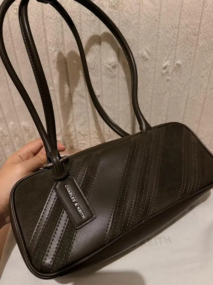 Charles & Keith - Zeya Striped Shoulder Bag