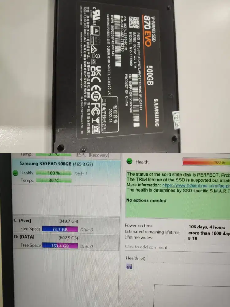 SSD Samsung Evo