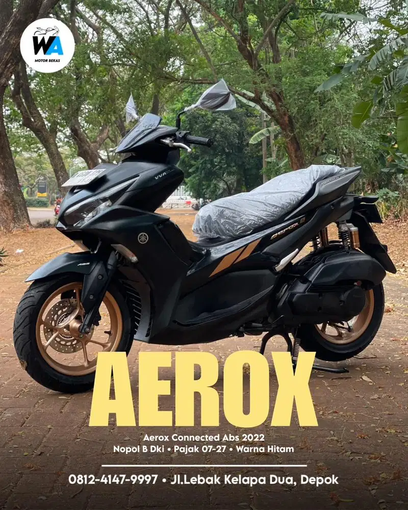 Kredit/Cash Yamaha New Aerox Connected Abs Tahun 2022