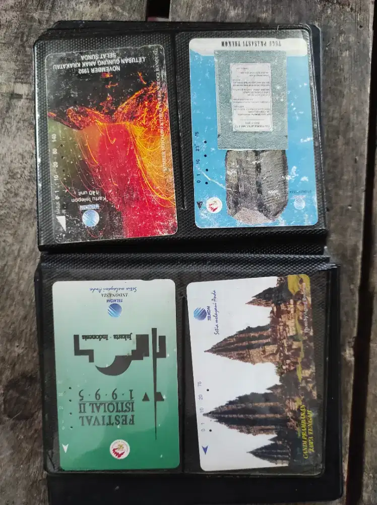 Album Kartu telepon lawas jadul  isi 51 kartu