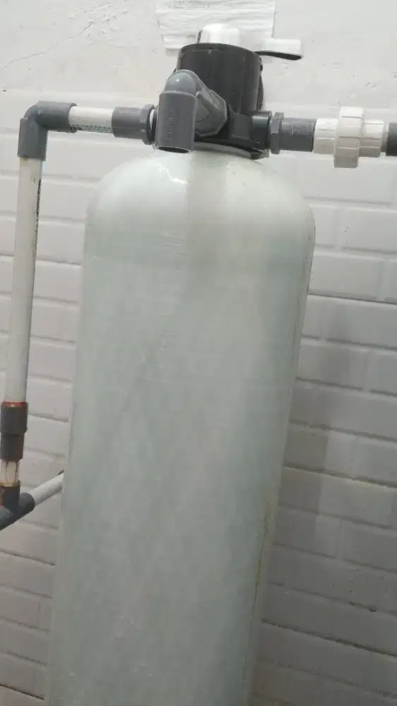 Tabung filter air , menyaring air yg berbau berminyak dan keruh
