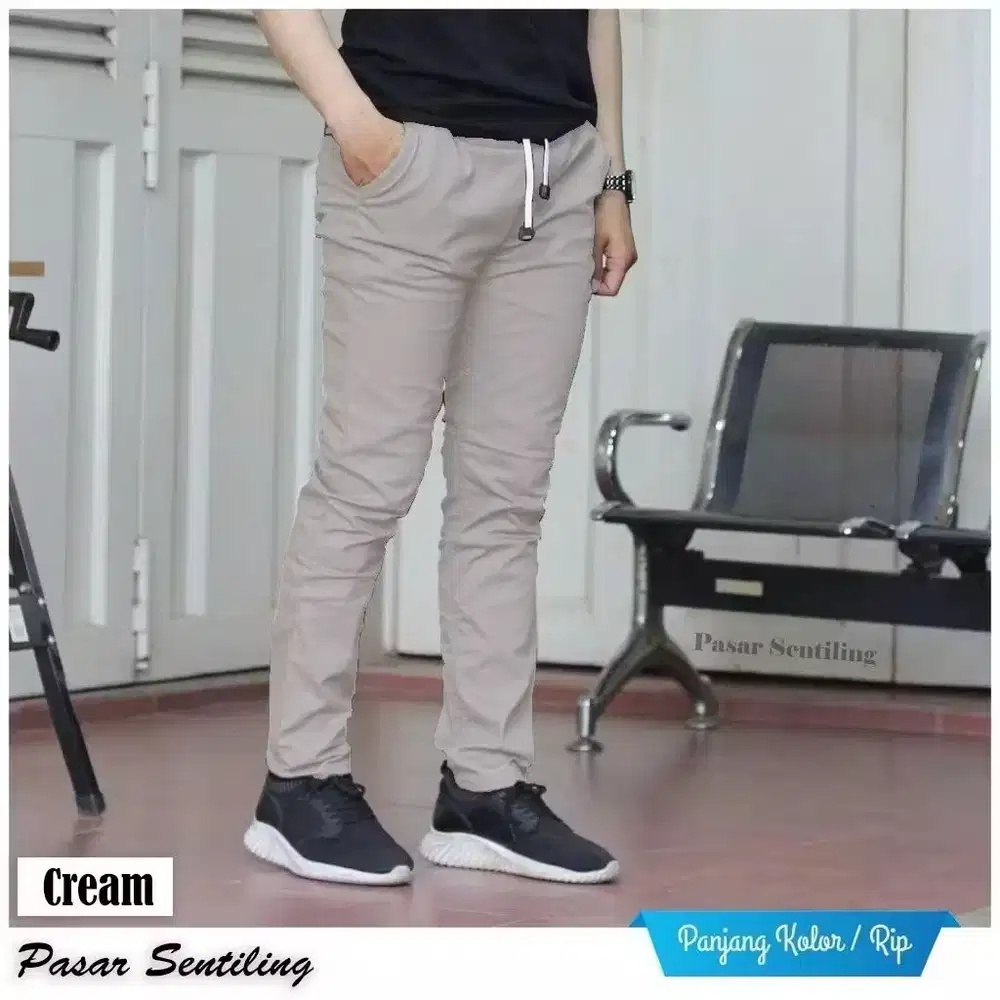 4 PCS CELANA PANJANG SLIM FIT CHINOS ADEM DAN NYAMAN