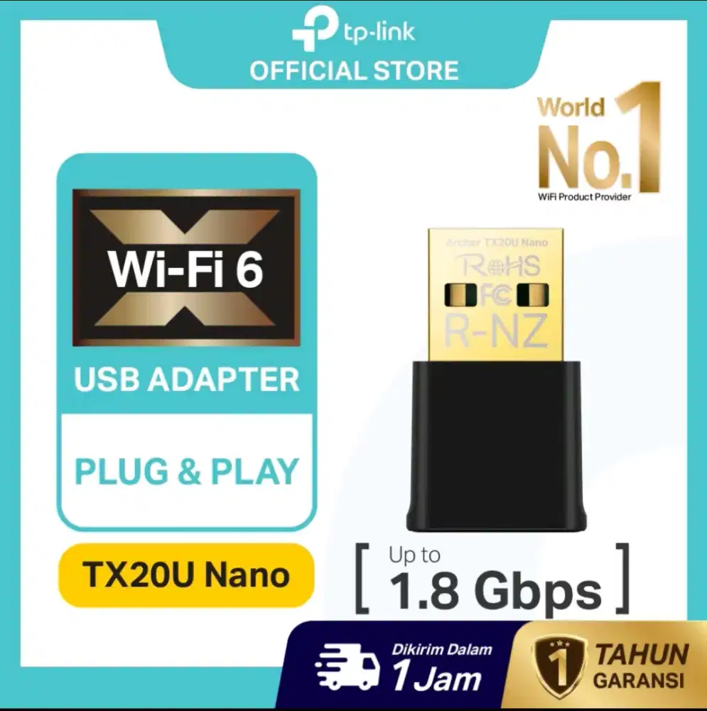 TP Link TX20U Nano USB Adapter WiFi 6 AX1800