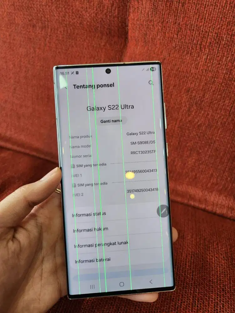Samsung galaxy S22 Ultra 8/128gb sein minus