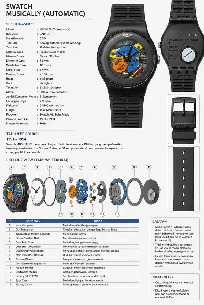 Jual Swatch Musically Automatic