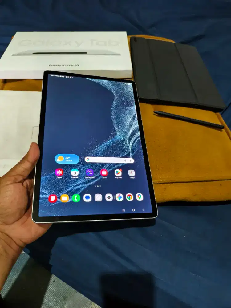 Samsung Tab S8+ 5g 8/256 wificell mulus unit+dus +S-pen no acc bisa