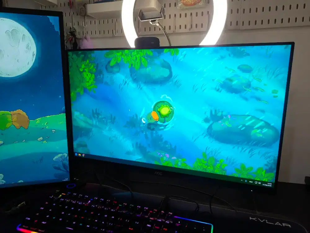 MONITOR AOC 27G2SPU 27 IPS FHD 165Hz 
+ LG 24 FHD 75Hz