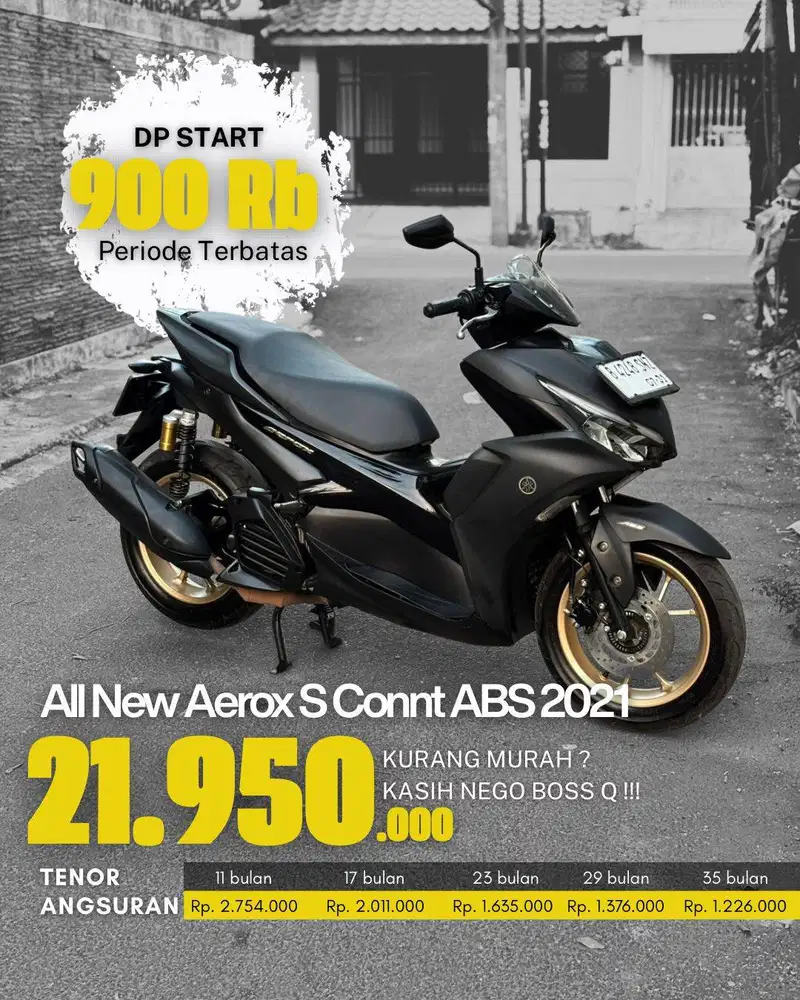 YAMAHA ALL NEW AEROX S CONNECTED ABS 2021 !!!