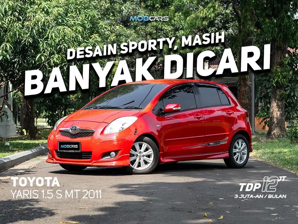 [ LOW KM ] YARIS S 1.5 MT 2011 MERAH