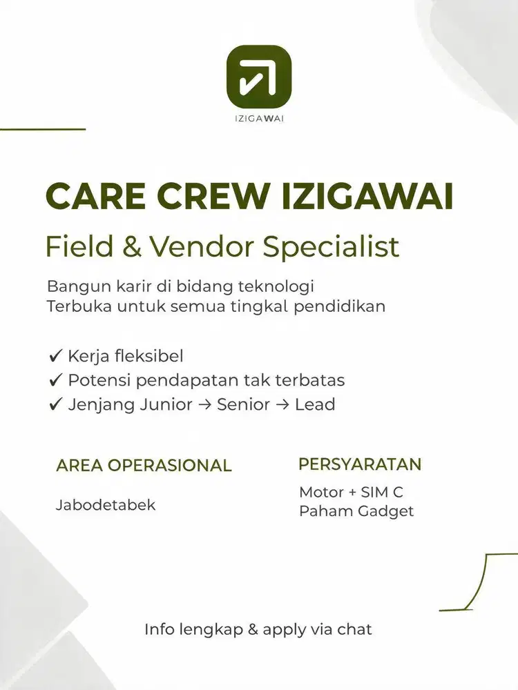 Care Crew Gadget Jabodetabek - Izigawai