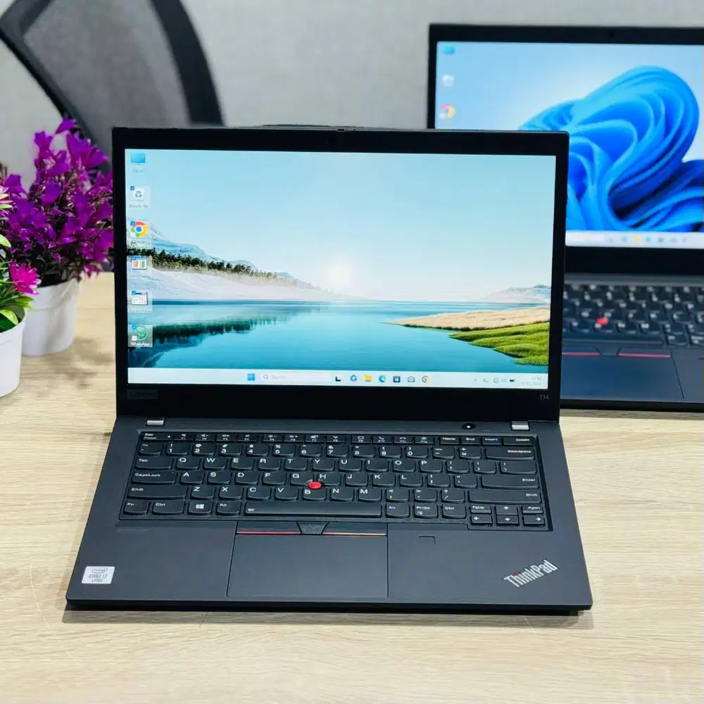 Laptop lenovo T14 i7 TOUCH 16gb nvme 256 sekolah kuliah kerja th 2020B