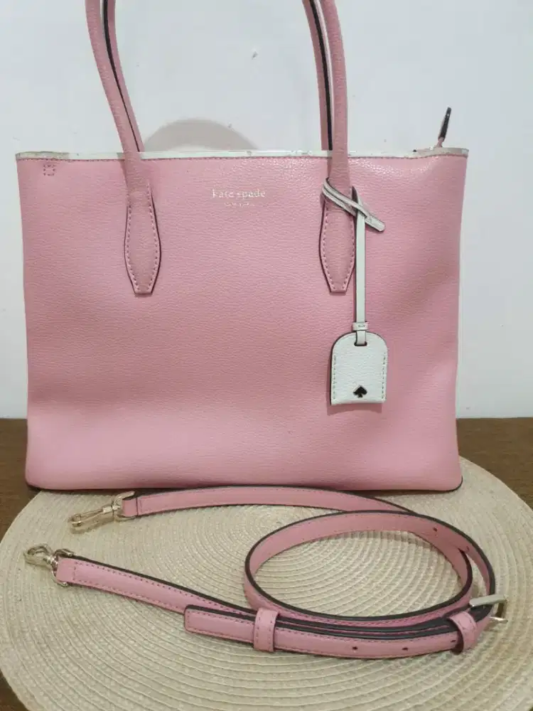 Kate Spade Pink Eva Medium Top Zip Tote Satchel Handbag